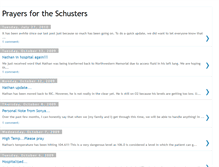 Tablet Screenshot of prayersfortheschusters.blogspot.com