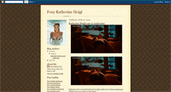 Desktop Screenshot of foxykatherine.blogspot.com