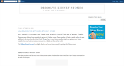 Desktop Screenshot of dissolvekidneystones.blogspot.com