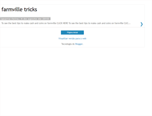 Tablet Screenshot of farmvilletricksforfree.blogspot.com