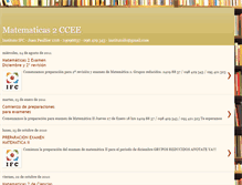 Tablet Screenshot of matematicas2ccee.blogspot.com