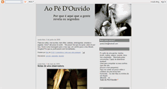 Desktop Screenshot of pedeouvido.blogspot.com