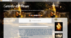 Desktop Screenshot of cantinhodosdeuses.blogspot.com