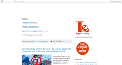 Desktop Screenshot of espazolectura.blogspot.com