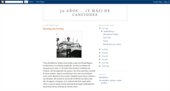 Desktop Screenshot of 50canciones.blogspot.com