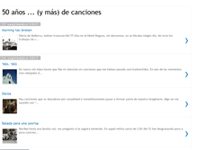 Tablet Screenshot of 50canciones.blogspot.com