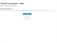 Tablet Screenshot of fashion-conception.blogspot.com