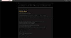 Desktop Screenshot of kuzmingoesdeveloping.blogspot.com
