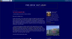 Desktop Screenshot of cryinoutloud.blogspot.com