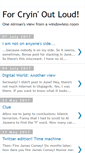 Mobile Screenshot of cryinoutloud.blogspot.com