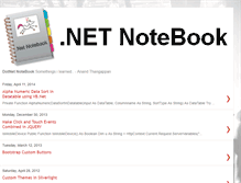 Tablet Screenshot of dotnet-notebook.blogspot.com
