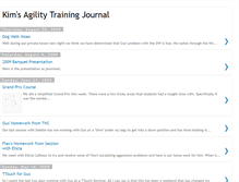 Tablet Screenshot of kimsagilityjournal.blogspot.com