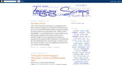 Desktop Screenshot of languagescraps.blogspot.com