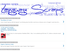 Tablet Screenshot of languagescraps.blogspot.com