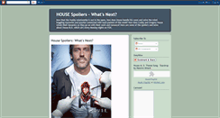 Desktop Screenshot of housespoilers.blogspot.com