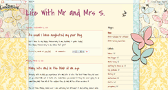 Desktop Screenshot of lifewithmrandmrss.blogspot.com