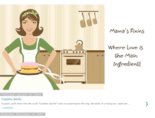 Tablet Screenshot of mamasfixins.blogspot.com