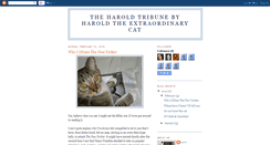 Desktop Screenshot of haroldtheextraordinarycat.blogspot.com