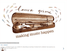 Tablet Screenshot of lauragrimemusic.blogspot.com