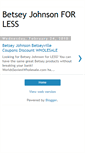 Mobile Screenshot of betseyjohnsoncoupons.blogspot.com