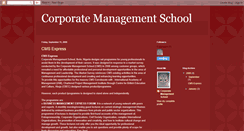 Desktop Screenshot of corporatemanagementschool.blogspot.com