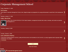 Tablet Screenshot of corporatemanagementschool.blogspot.com