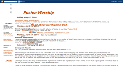 Desktop Screenshot of fusion-worship.blogspot.com