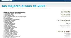 Desktop Screenshot of mejores-discos-2005.blogspot.com