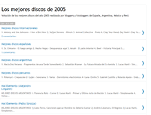 Tablet Screenshot of mejores-discos-2005.blogspot.com