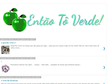 Tablet Screenshot of entaotoverde.blogspot.com