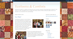 Desktop Screenshot of heirloomsandcomforts.blogspot.com
