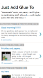 Mobile Screenshot of justaddglueto.blogspot.com