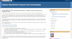 Desktop Screenshot of exploresharepoint.blogspot.com