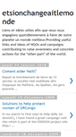 Mobile Screenshot of etsionchangeaitlemonde.blogspot.com