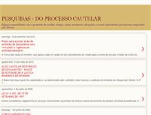 Tablet Screenshot of pesquisascautelar.blogspot.com