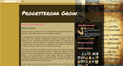 Desktop Screenshot of progestgrow.blogspot.com