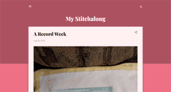 Desktop Screenshot of mystitchalong.blogspot.com