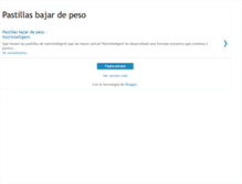 Tablet Screenshot of pastillasperderpeso.blogspot.com