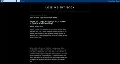 Desktop Screenshot of loseweightbook.blogspot.com