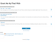 Tablet Screenshot of grantmemyfinalwish.blogspot.com