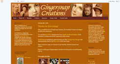 Desktop Screenshot of gingersnapcreations.blogspot.com