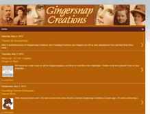 Tablet Screenshot of gingersnapcreations.blogspot.com