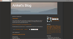 Desktop Screenshot of aniketponkshe.blogspot.com