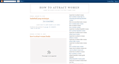 Desktop Screenshot of how-to-attract-women-book.blogspot.com