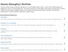 Tablet Screenshot of noreenportfolio.blogspot.com