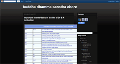 Desktop Screenshot of buddhadhammasansthachore.blogspot.com