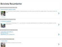 Tablet Screenshot of bicicletarecumbente.blogspot.com