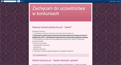 Desktop Screenshot of konkursydladzieci.blogspot.com