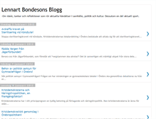 Tablet Screenshot of lennartbondesonsblogg.blogspot.com