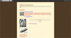 Desktop Screenshot of nihilistequations.blogspot.com